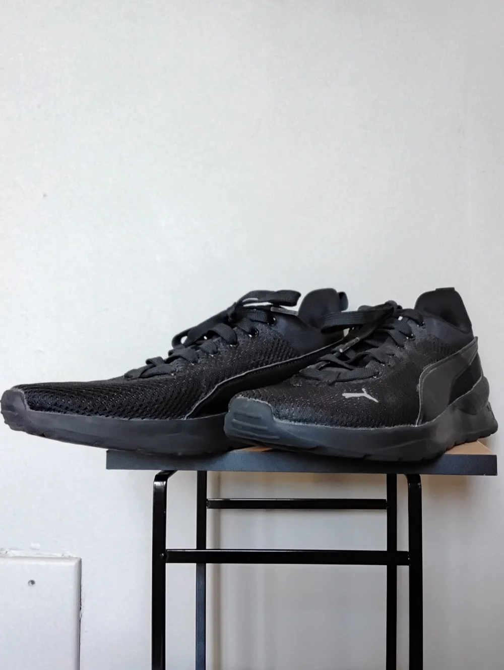 Puma Black Mesh & Synthetic Running Shoes – Size 6C EUC - Picture 4 of 12